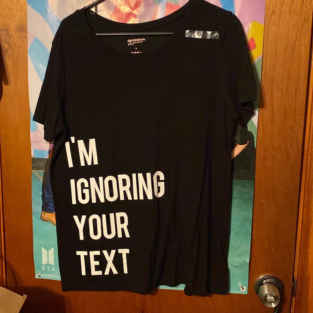 Black graphic tee